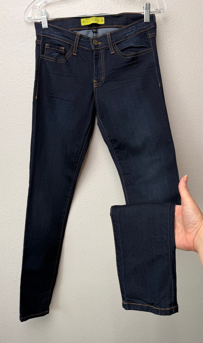 William B Dark Wash Low Rise Jeans Womens 26